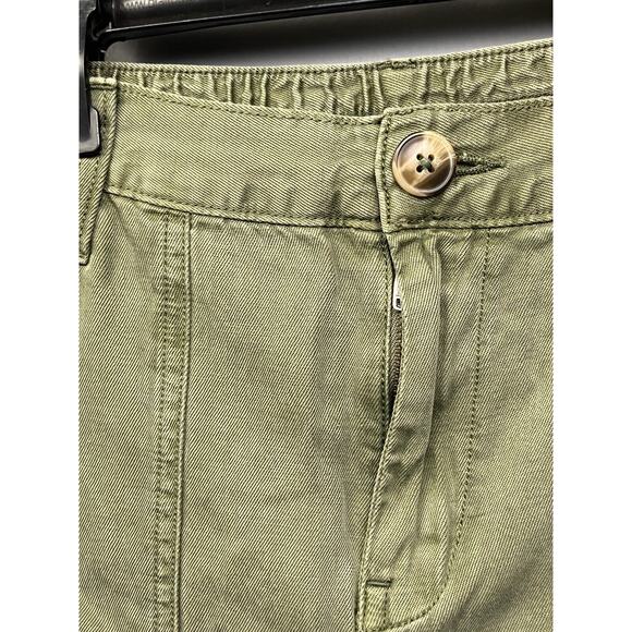 Aerie Shorts Womens small Casual Green Cut Off Raw Hem‎ Linen Blend - Picture 7 of 8